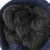 European and American outdoor thickened warm cold hat, color-blocked ear-protecting thickened headband, autumn and winter woolen knitted hat for women Specification image